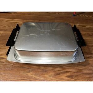 LEKTRO MAID Electric Skillet #13669 Miracle Maid West Bend W/ Tray & Plug Works